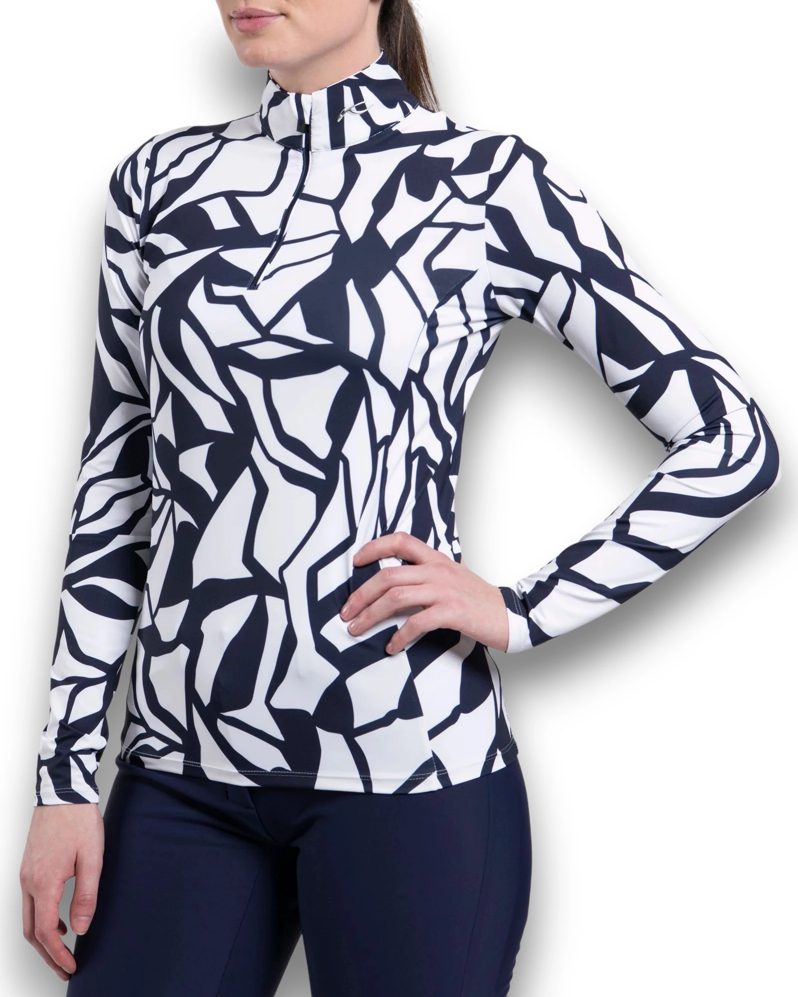 Motion Print Half-Zip
